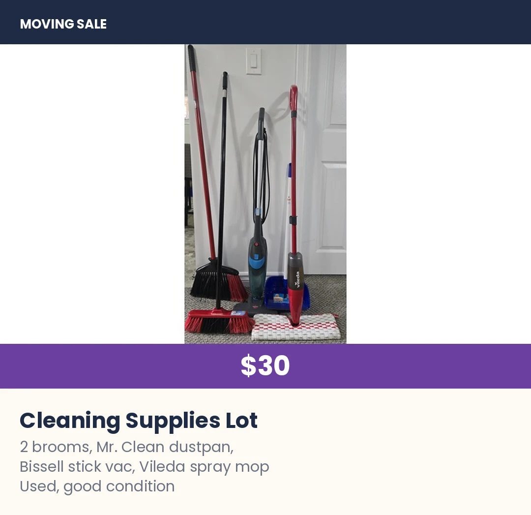 Cleaning Supplies Lot