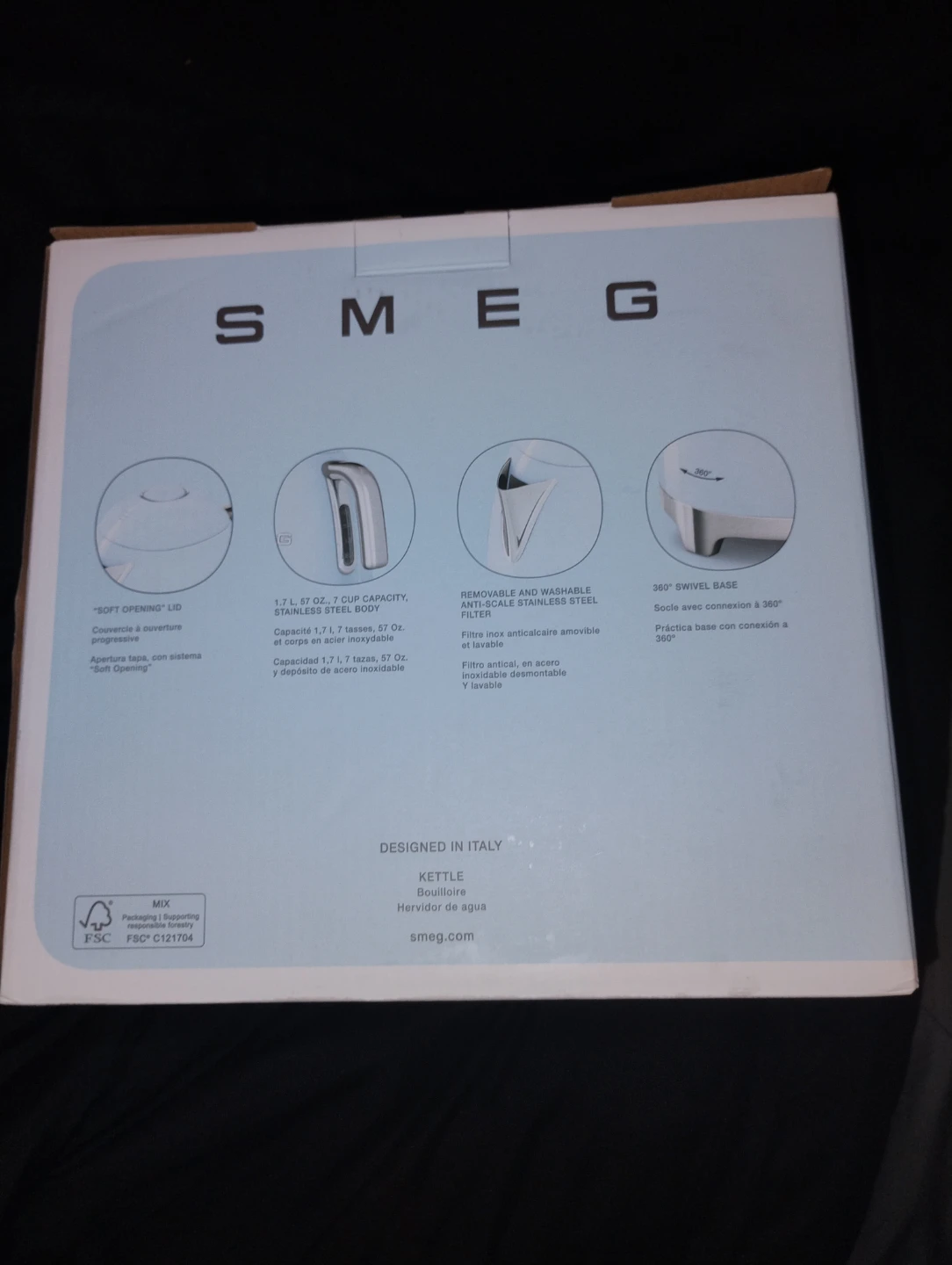 Smeg 1.7L Stainless Steel Kettle - photo 2