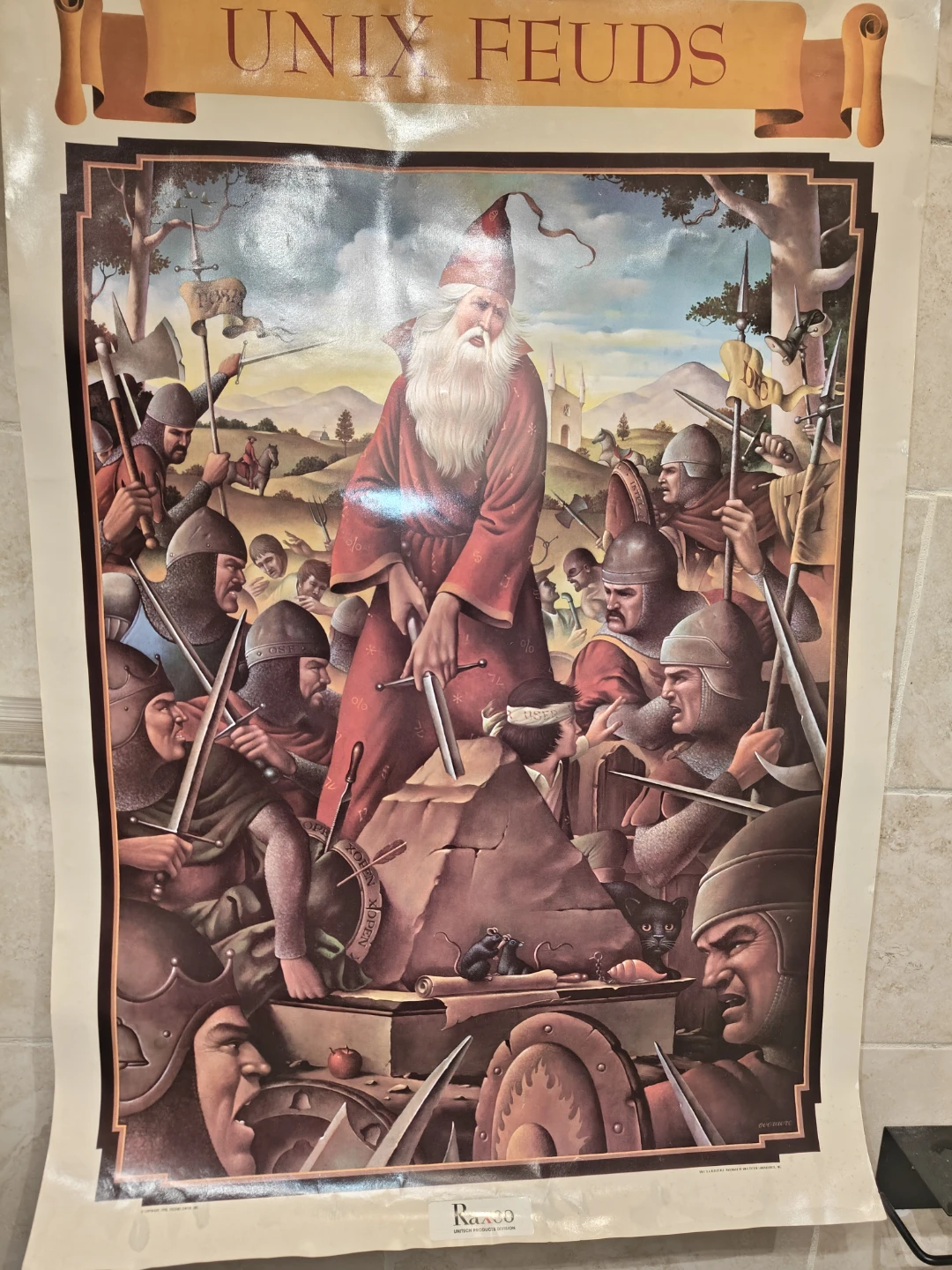 Vintage Unix Feuds Poster wizard - photo 4