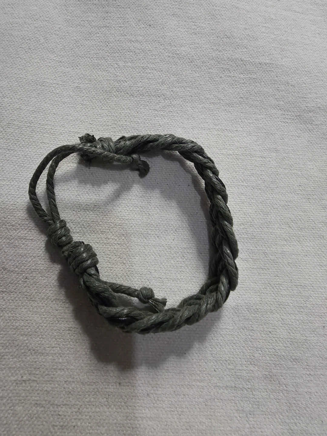 Green and Black Braided Cord Bracelet 🏈 - photo 2
