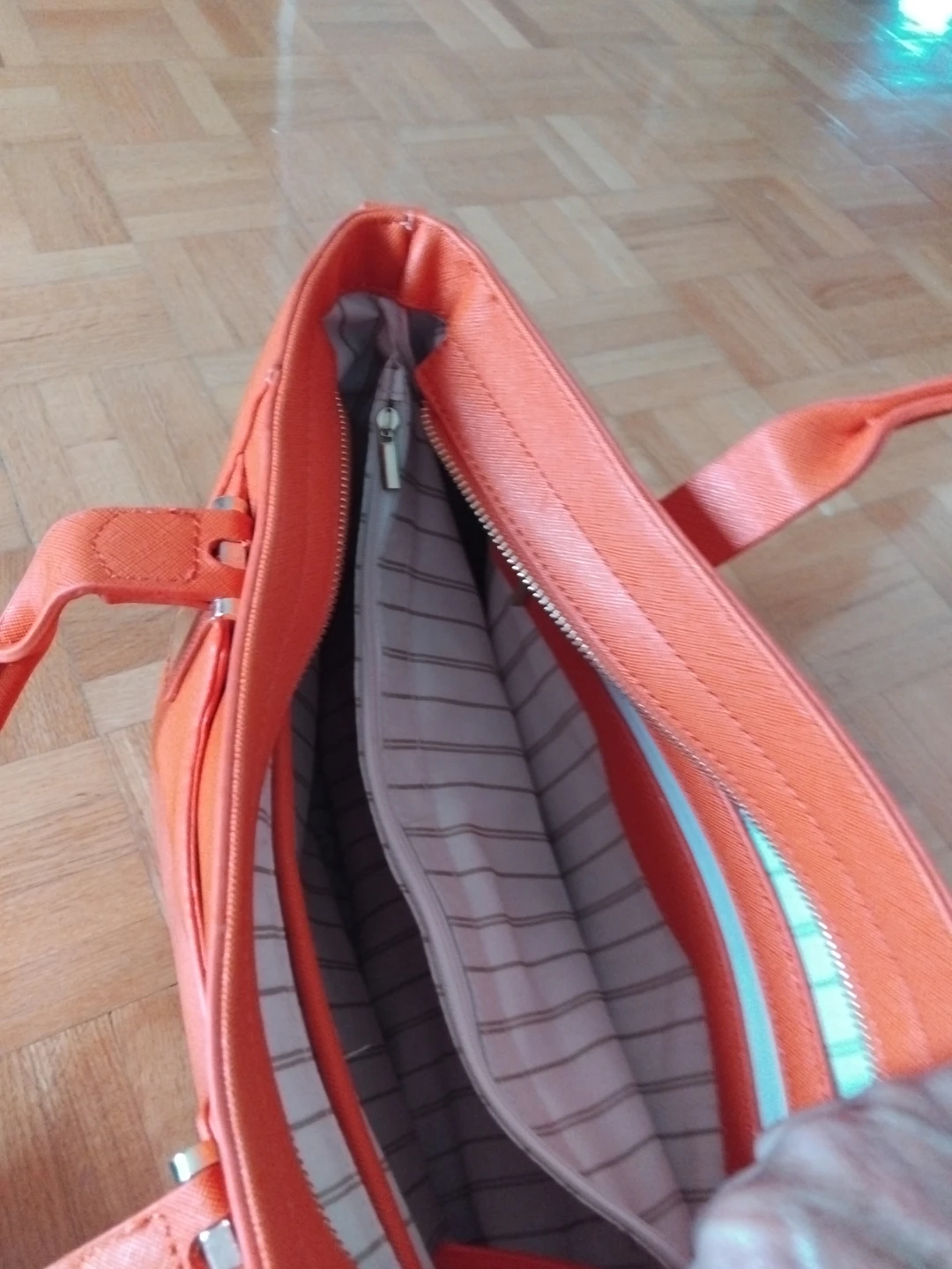 New orange tote bag with shoulder strap - photo 4