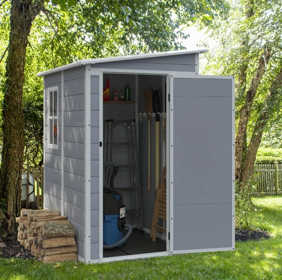 NEW Grey 5' x 4' Outdoor Storage Shed - photo 3