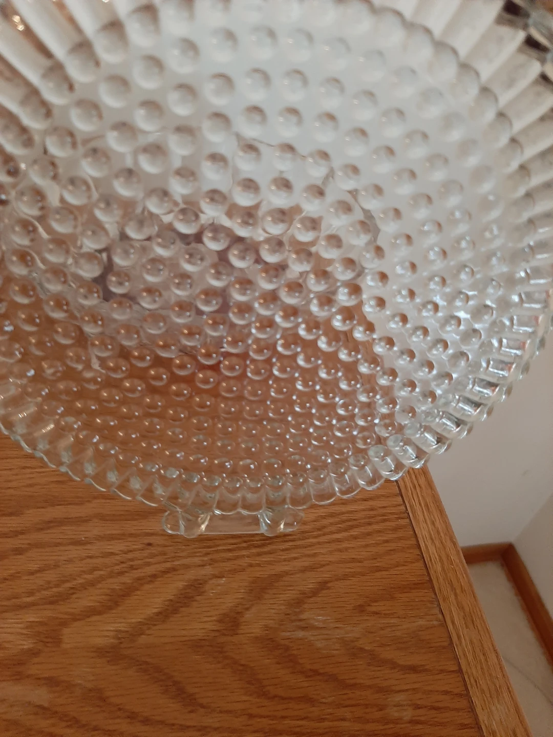 Vintage hobnail serving plate.   10" - photo 3