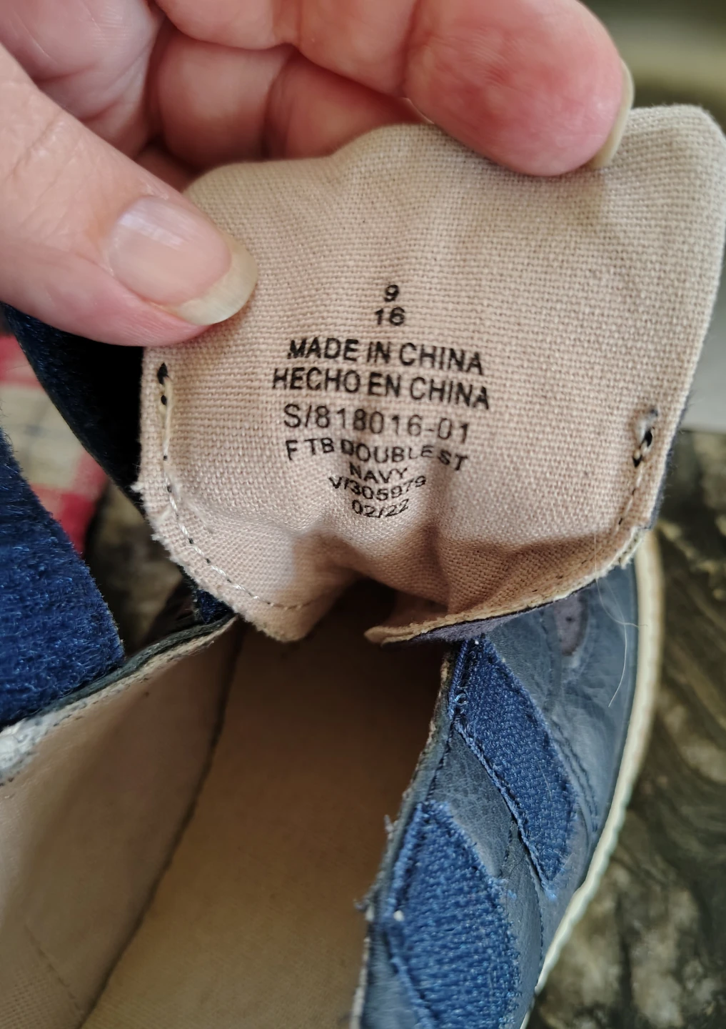 Sz 9 Old Navy Boys Navy Sneakers - photo 4
