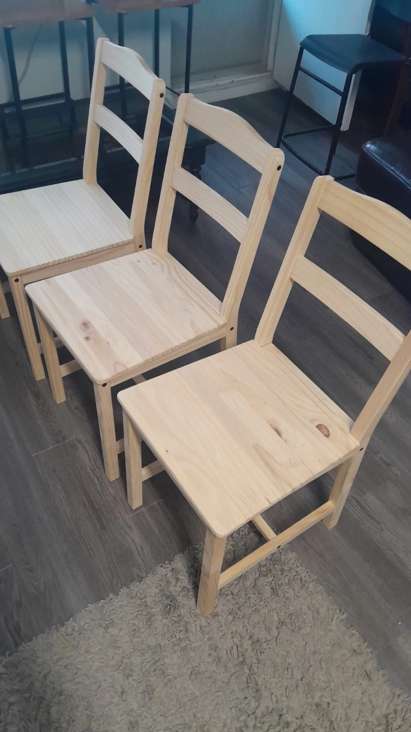 Set of 3 IKEA Ivar Chairs - photo 2