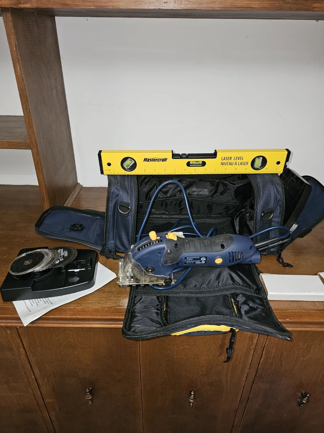 Mastercraft Compact Circular Saw with Laser Level and Case