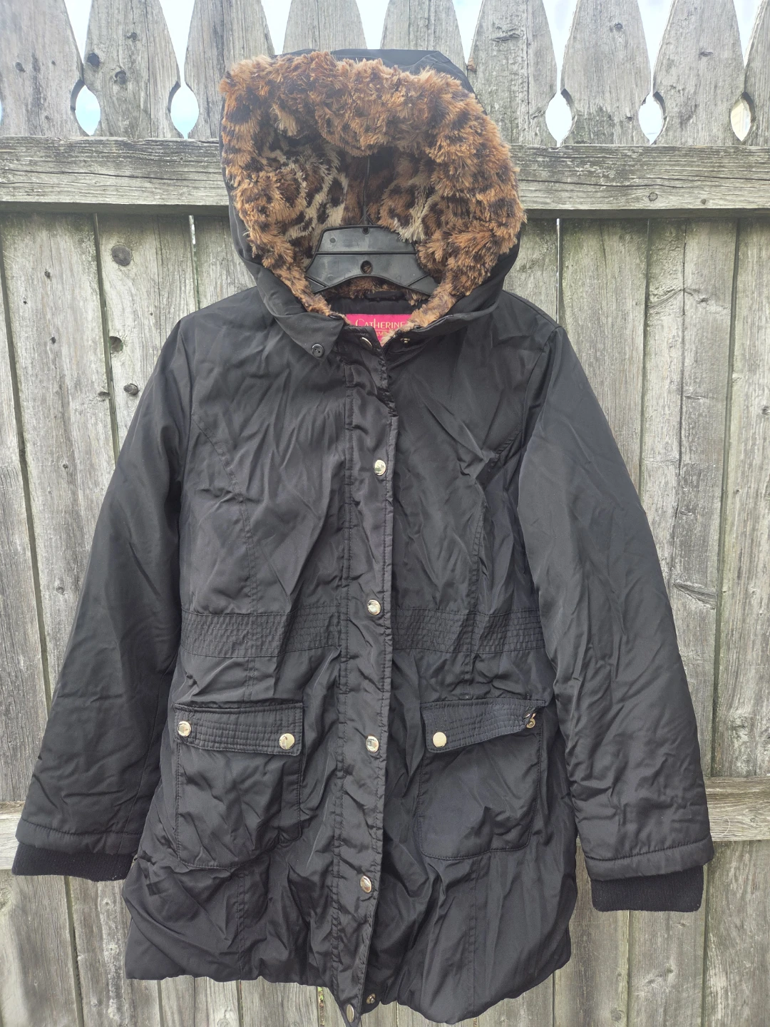 Catherine Malandrino girl's Black Winter Coat