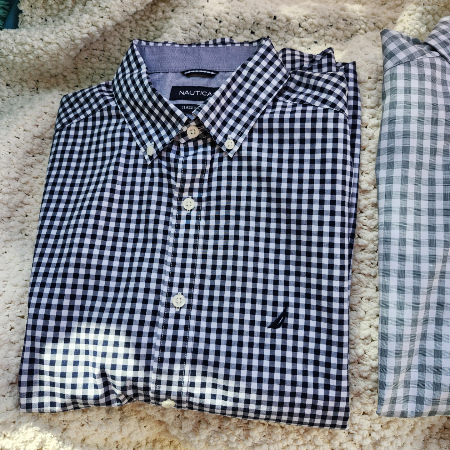 Two Nautica Classic Fit Gingham Shirts - photo 4