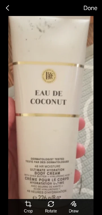 Eau de Coconut Body Cream