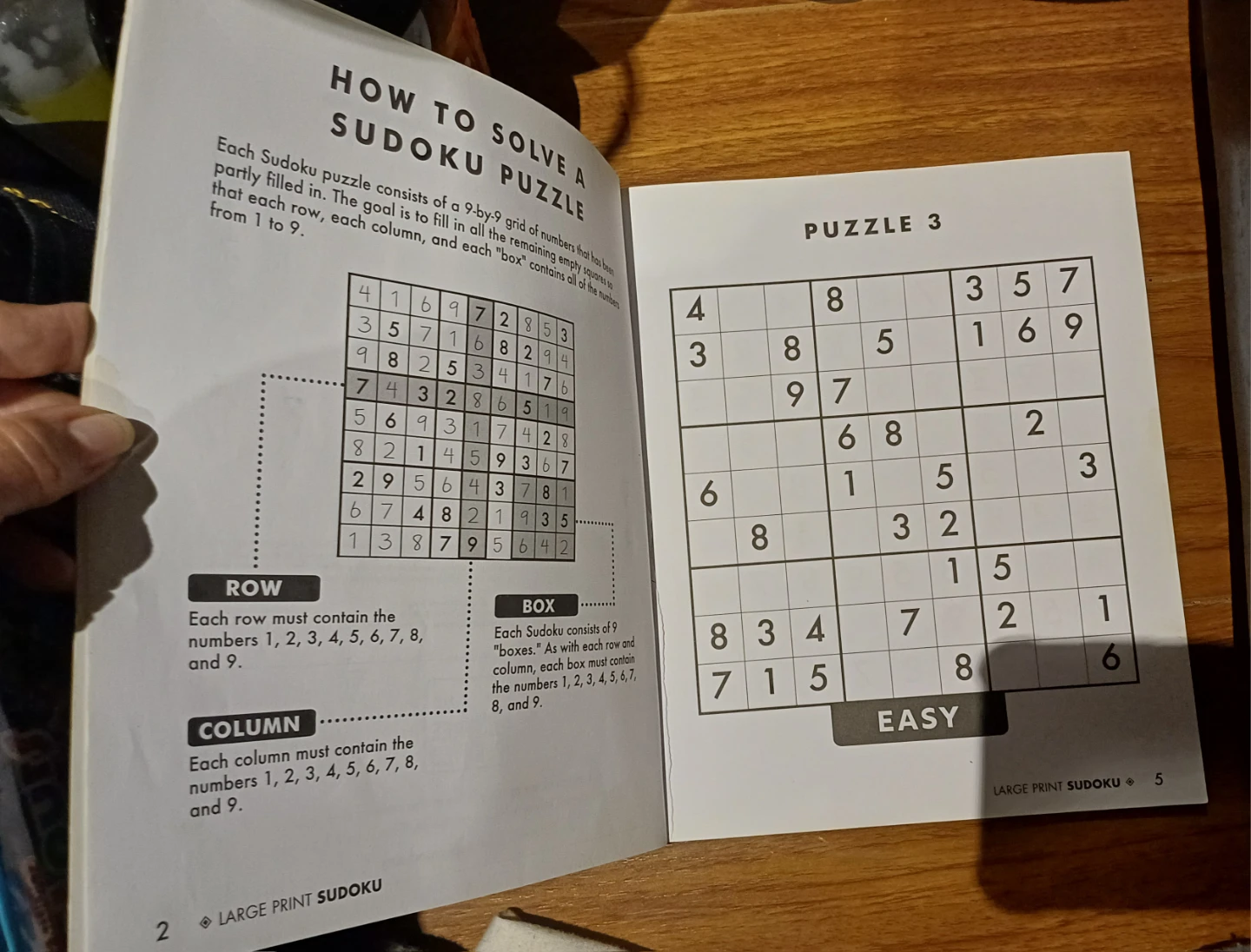 Papp Puzzles Large Print Sudoku Book - photo 2