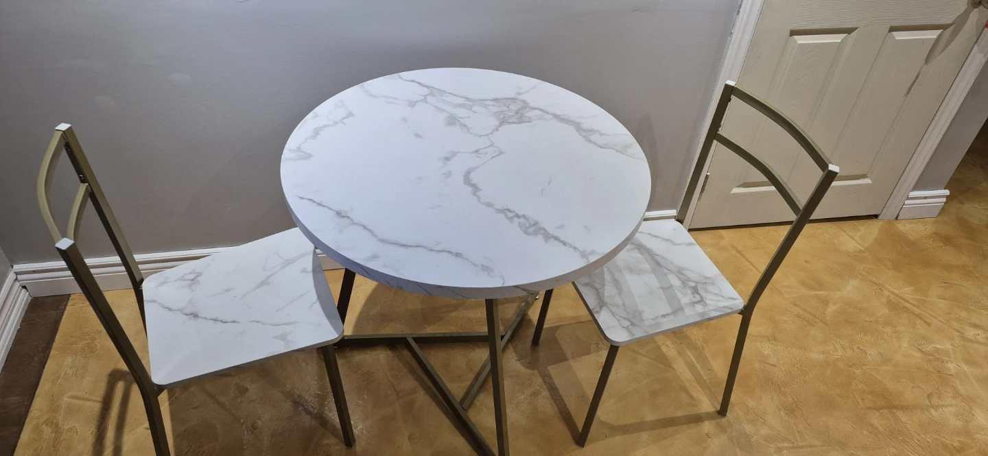 Marble-look dining set - photo 2