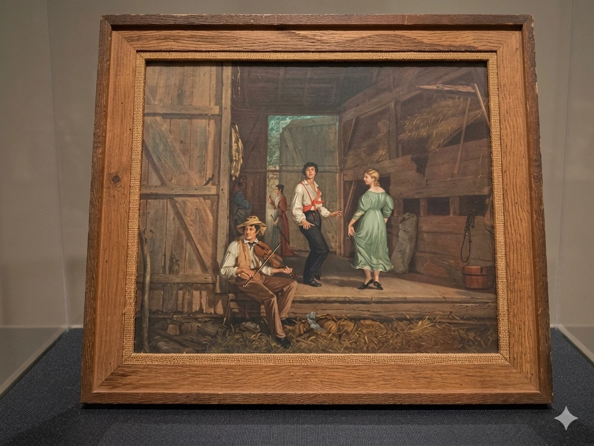 "Dancing on the Barn Floor" by William Sidney Mount