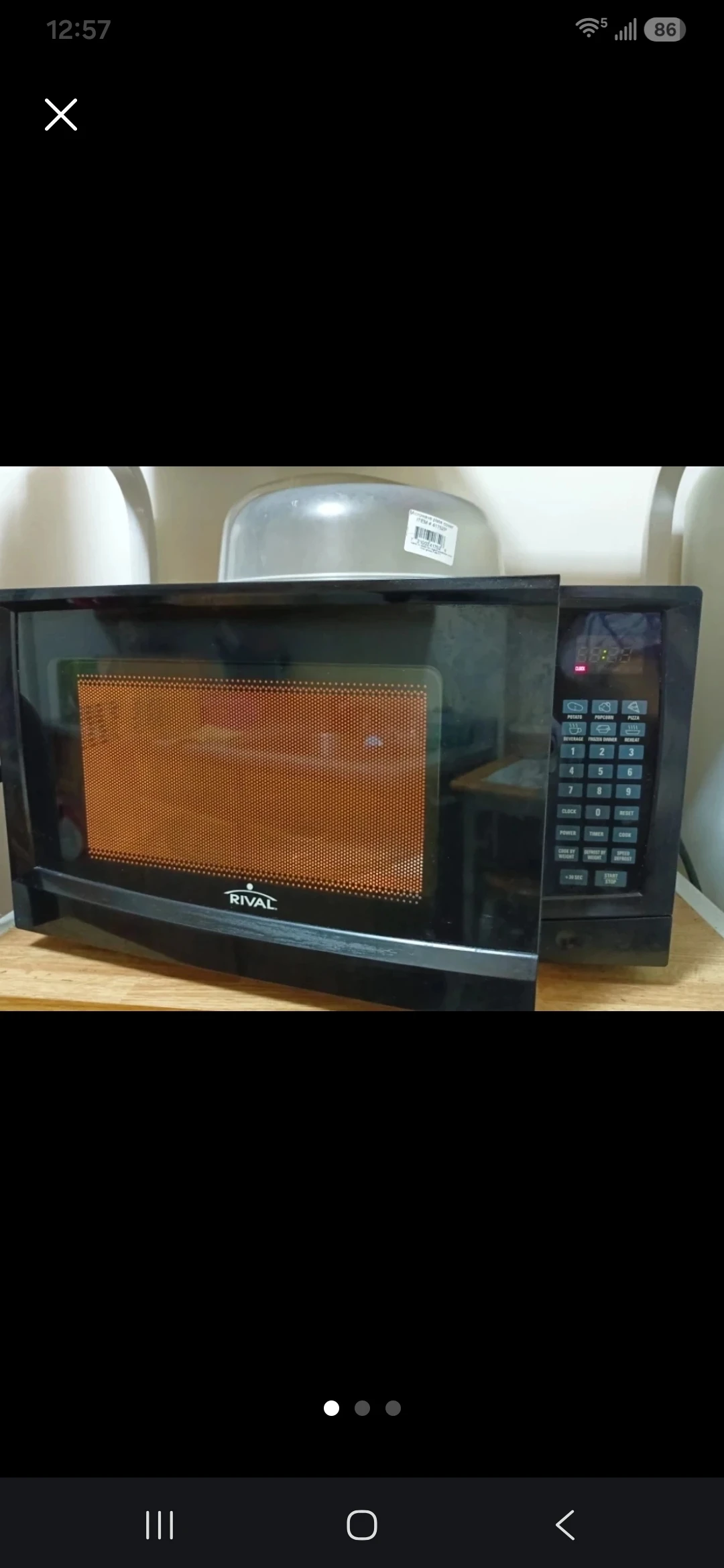 Rival 900-Watt Microwave Oven