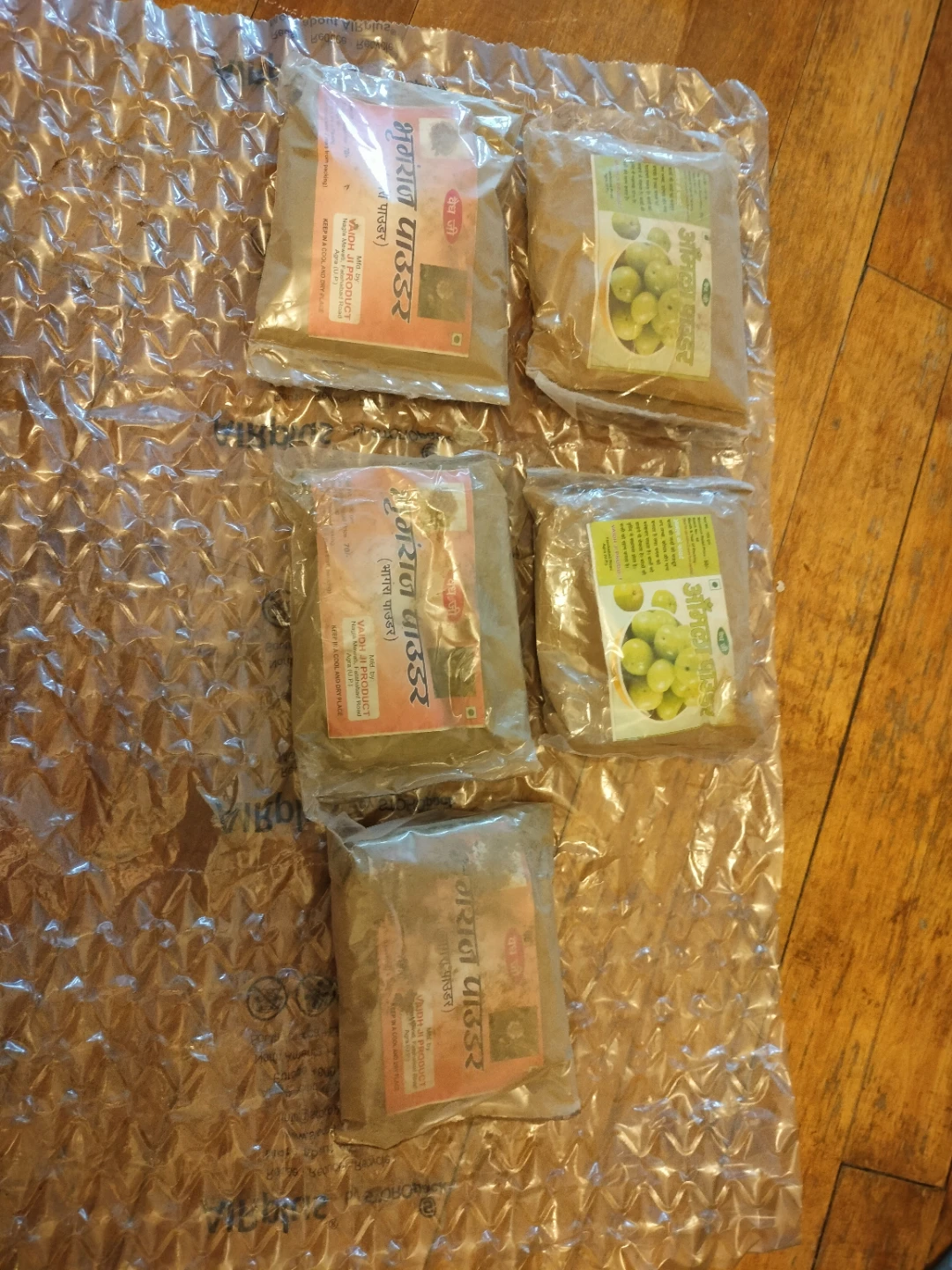 Amla & Bhringraj Herbal Hair Powders – Unused