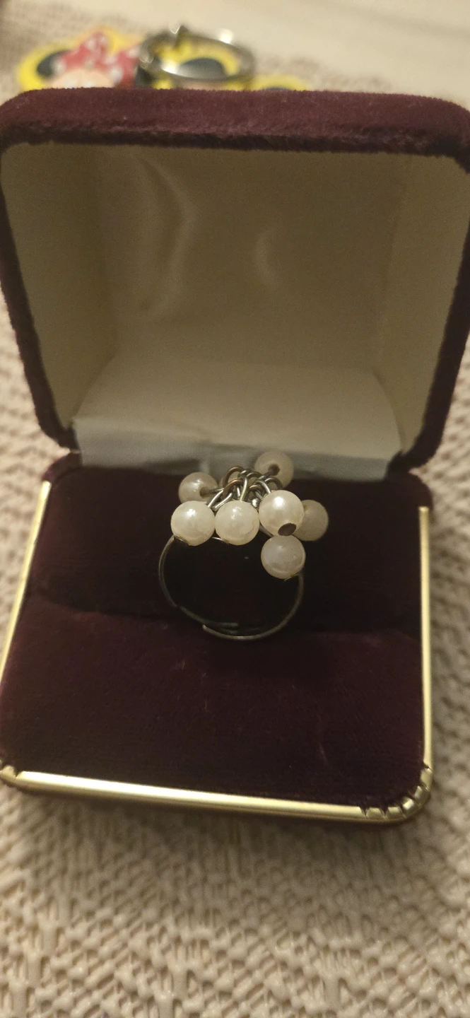 Pearl Cluster Adjustable Ring - photo 3