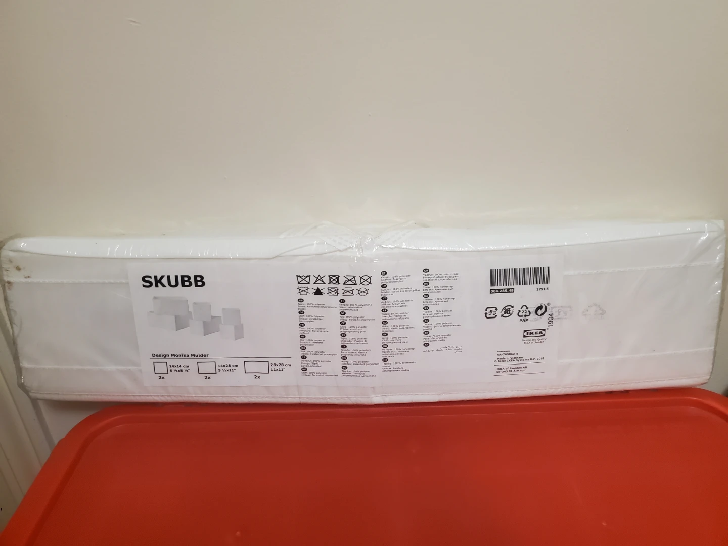 IKEA SKUBB storage boxes, 6-pack