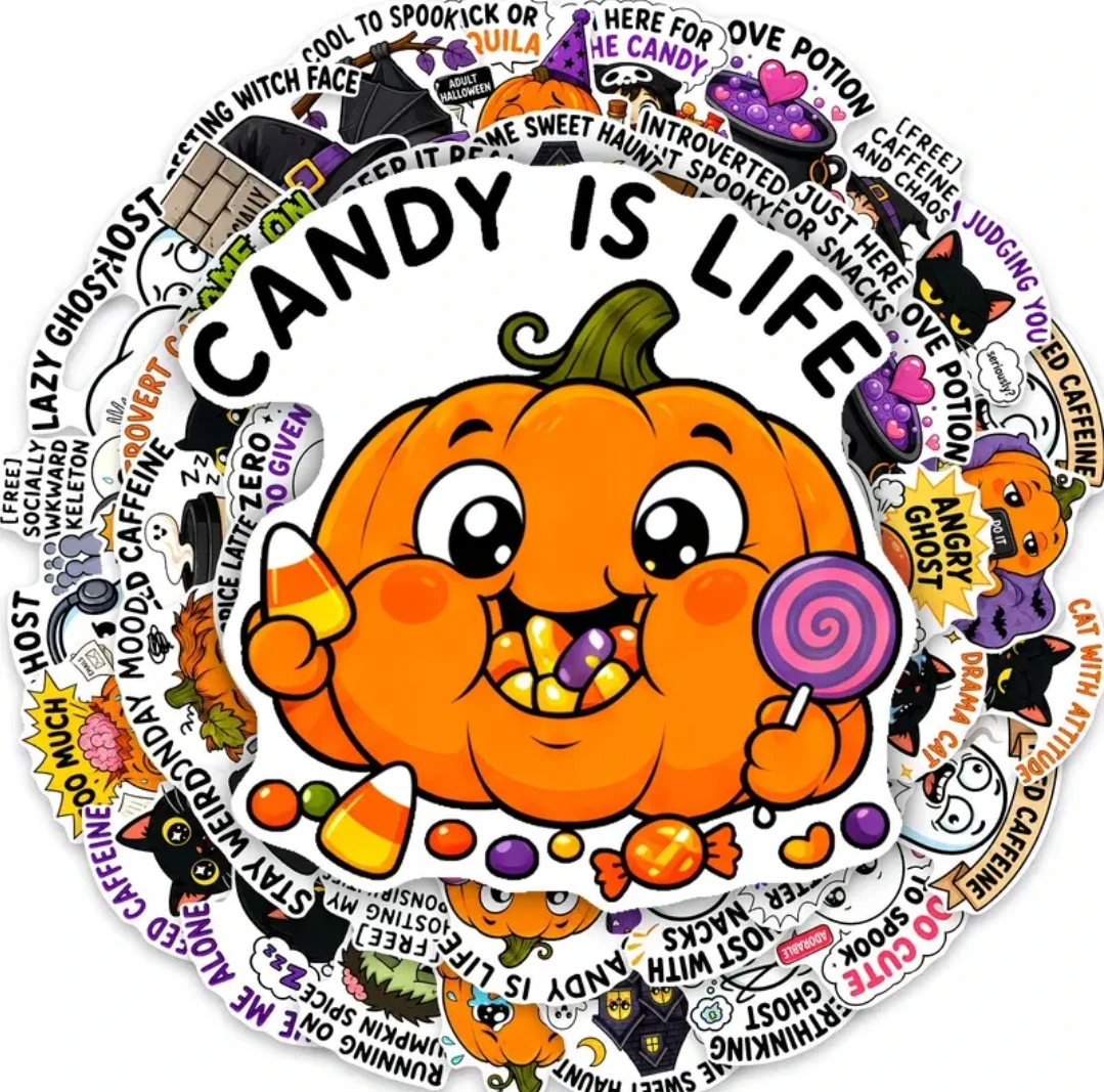 Halloween stickers 50 pcs - photo 2