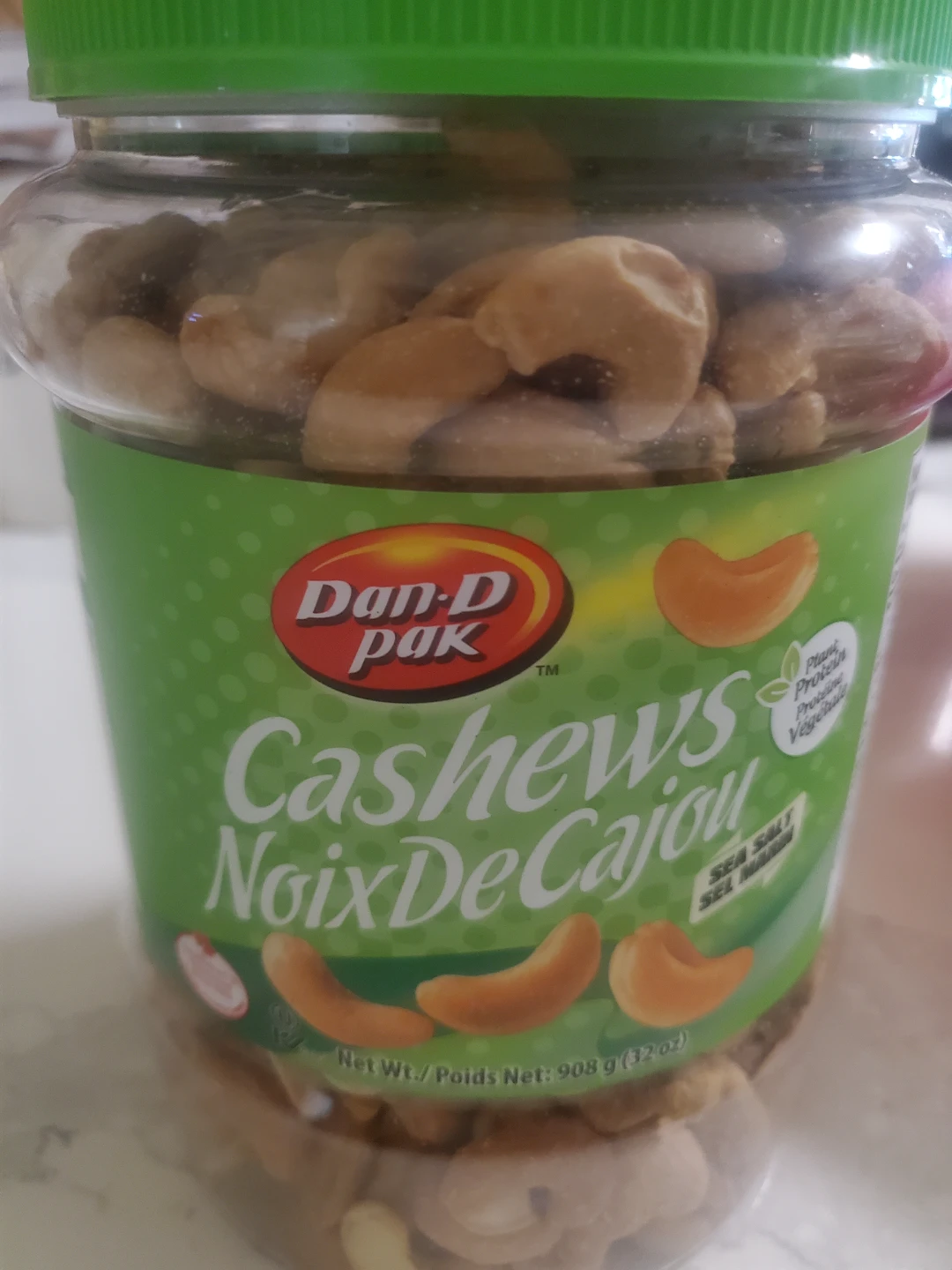 Dan-D Pak Sea Salt Cashews 908g