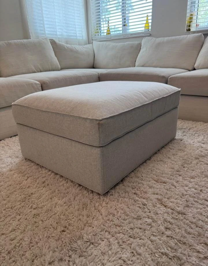 Beige Sofa+Working ottoman-Delivery available - photo 4