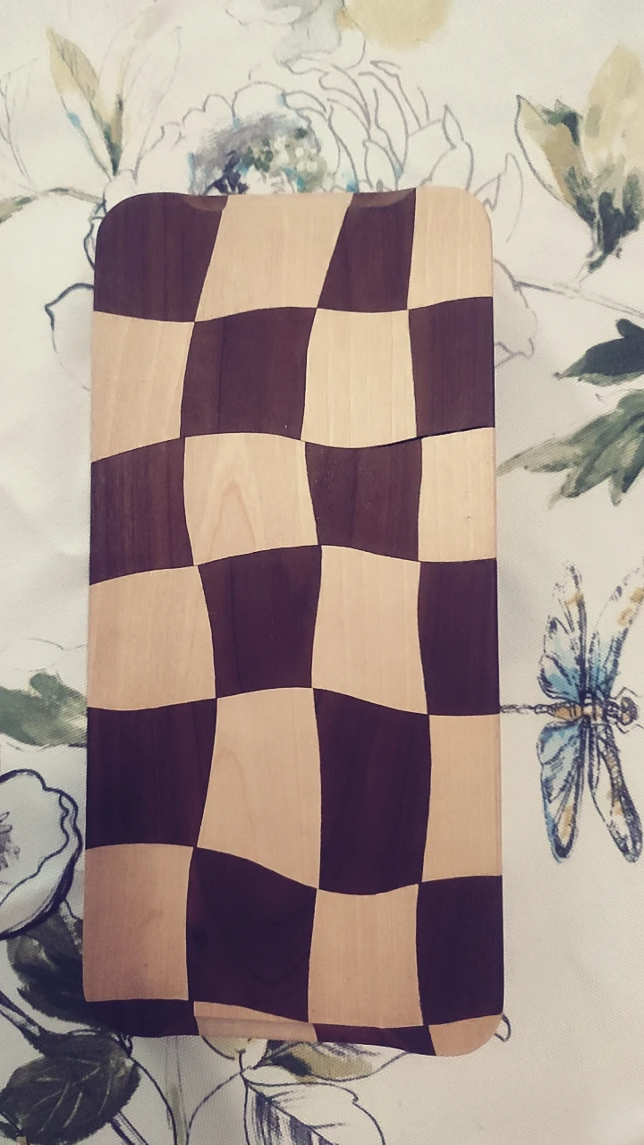 Checkered Wooden Serving Board( sushi board) - photo 2