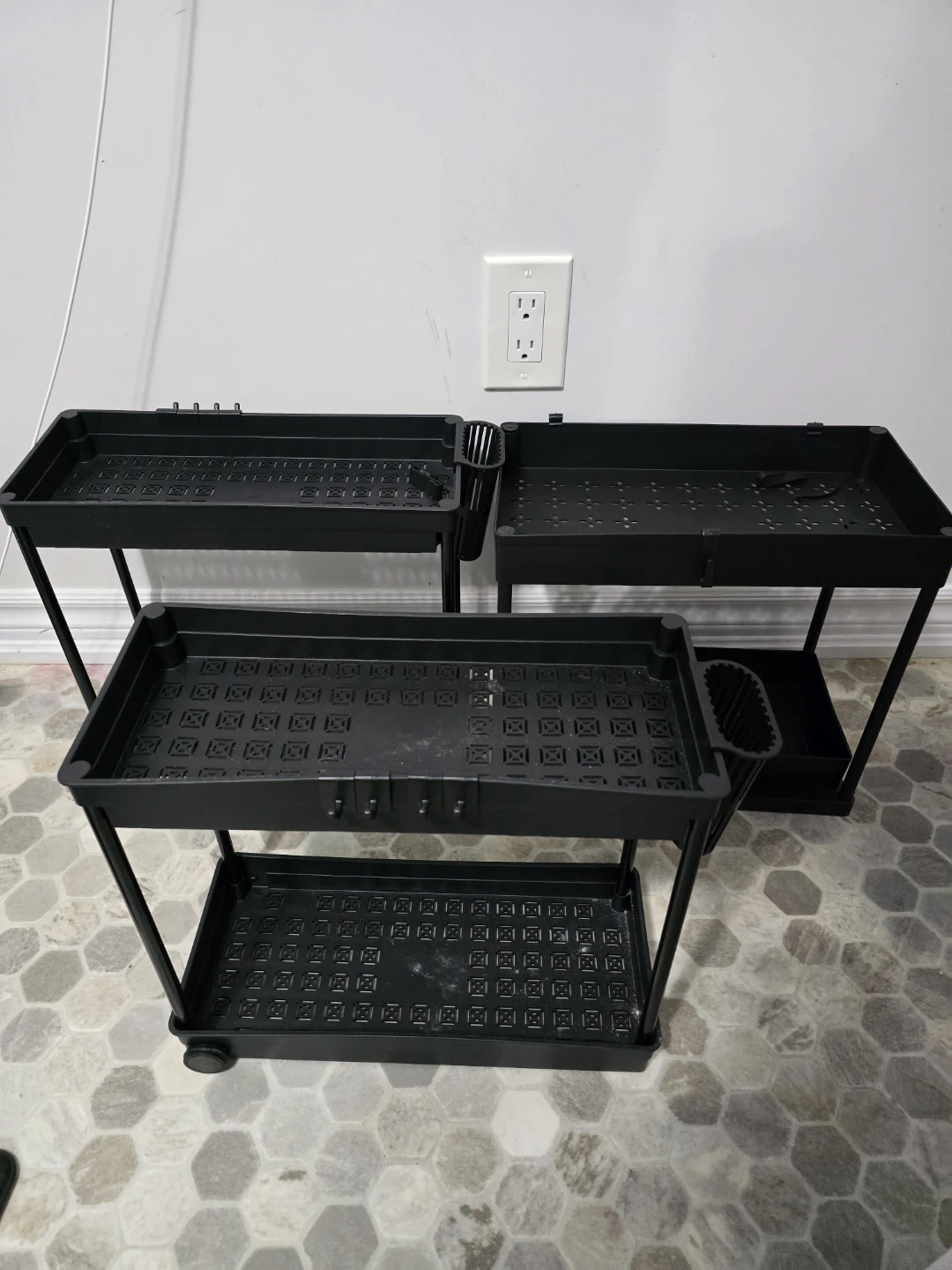 Set of 3 Tiered Utility Stands - photo 2