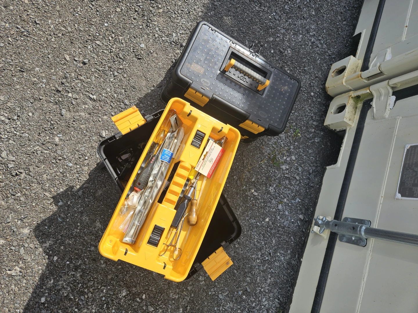 Black and Yellow Rolling Tool Box - photo 4