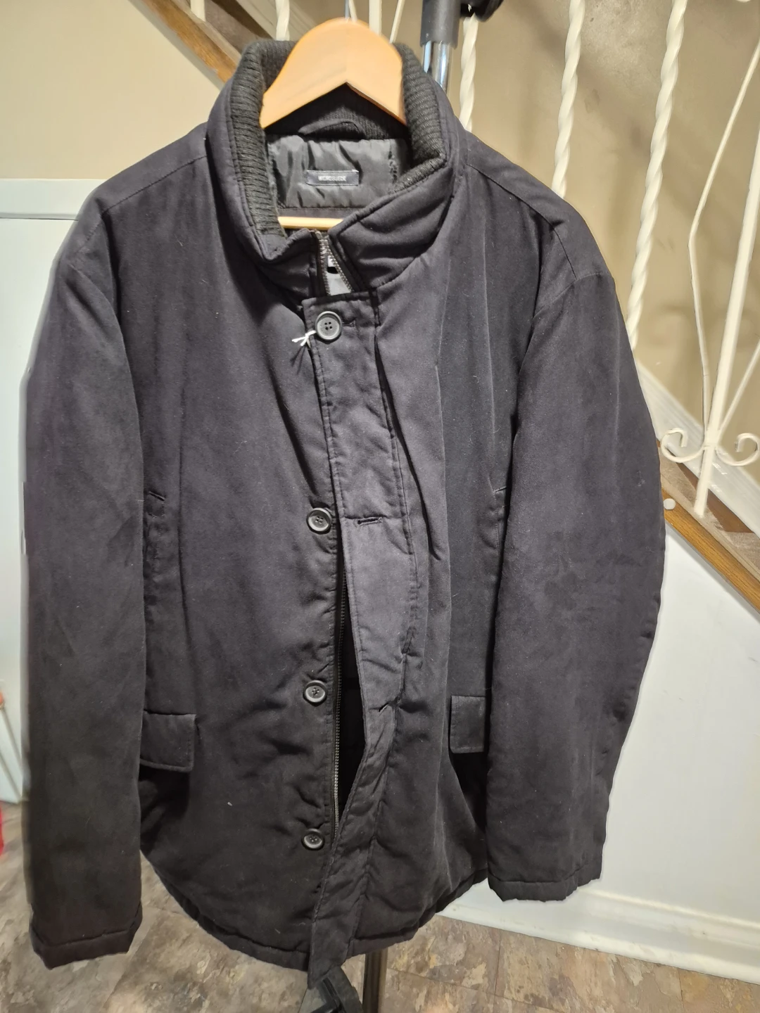 Black Microsuede Jacket size XXL