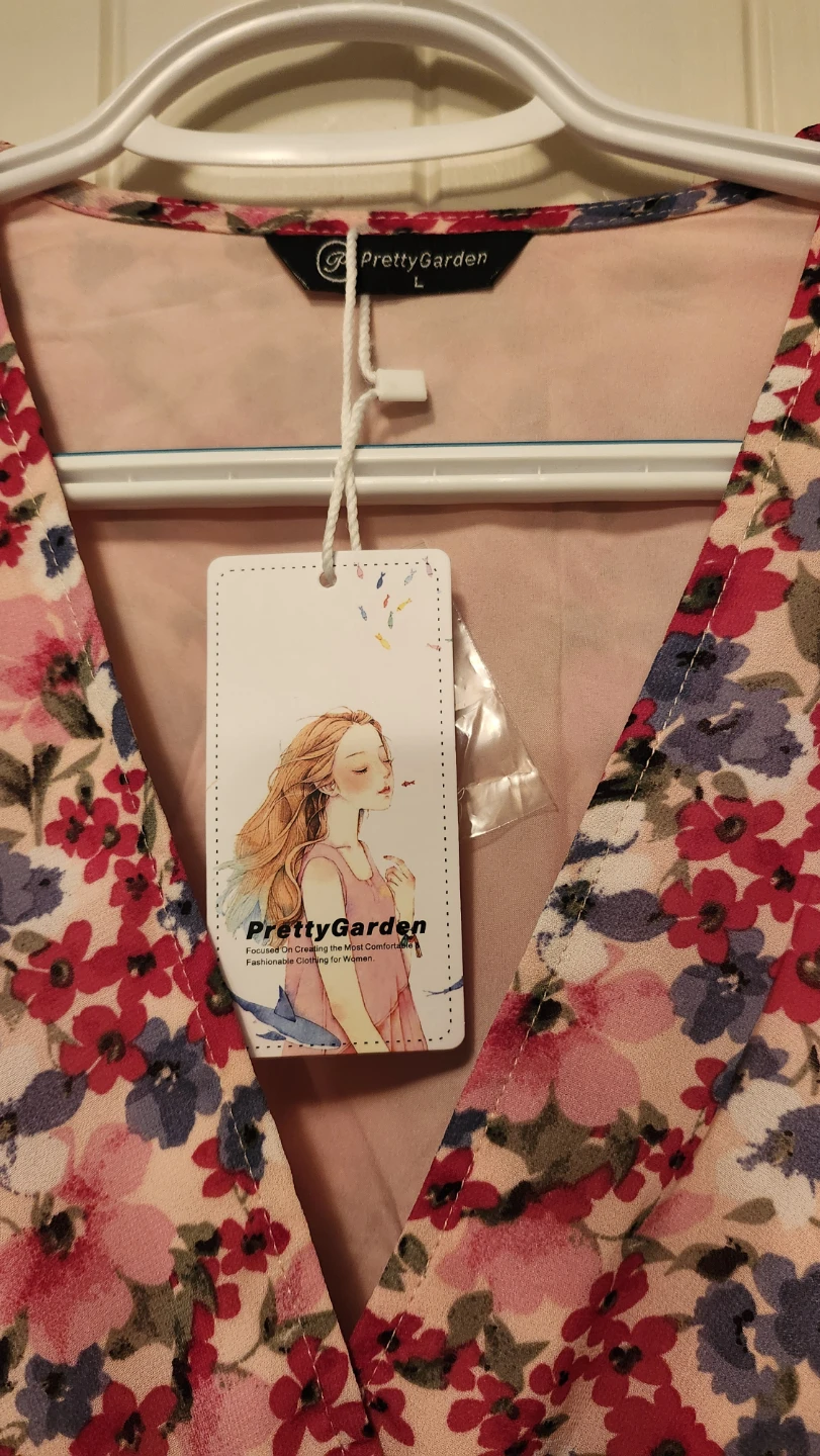 PrettyGarden Floral Dress Size Large - photo 3