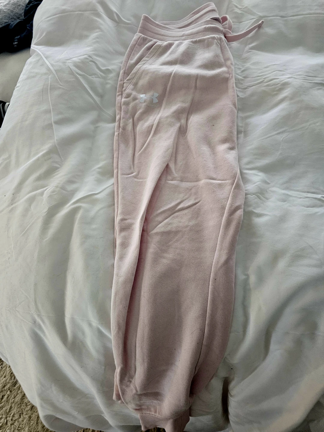 Under Armour pink trackpants