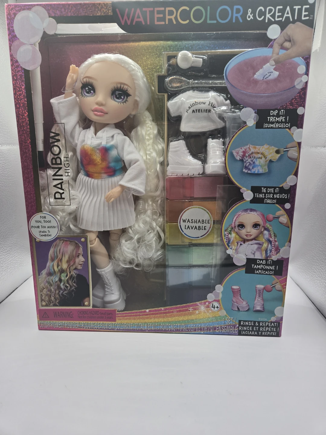 Brand New Sealed Watercolor & Create Rainbow High Doll