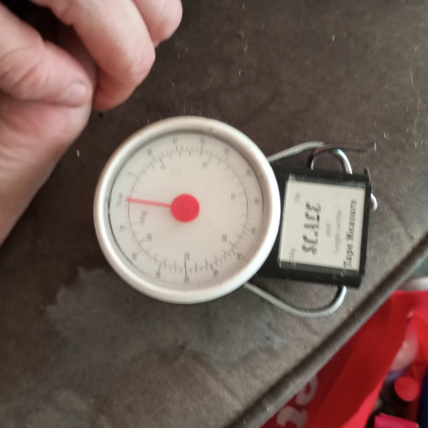 Portable Hanging Scale and Tape Measure
