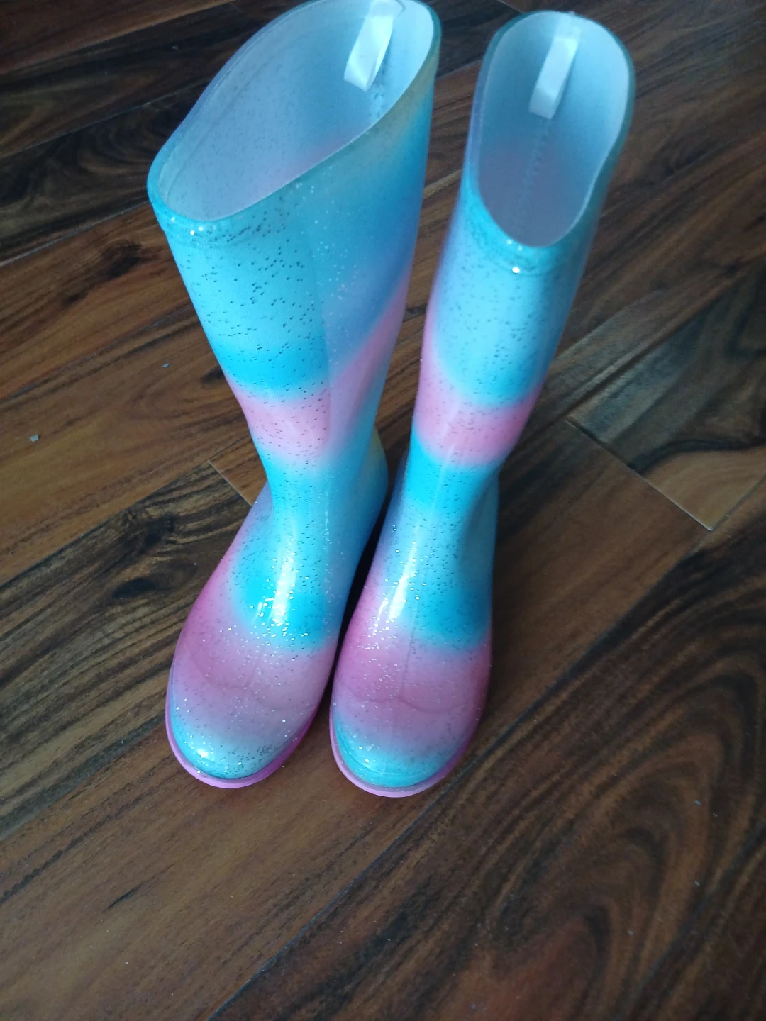 Glittery Rain Boots Size 1