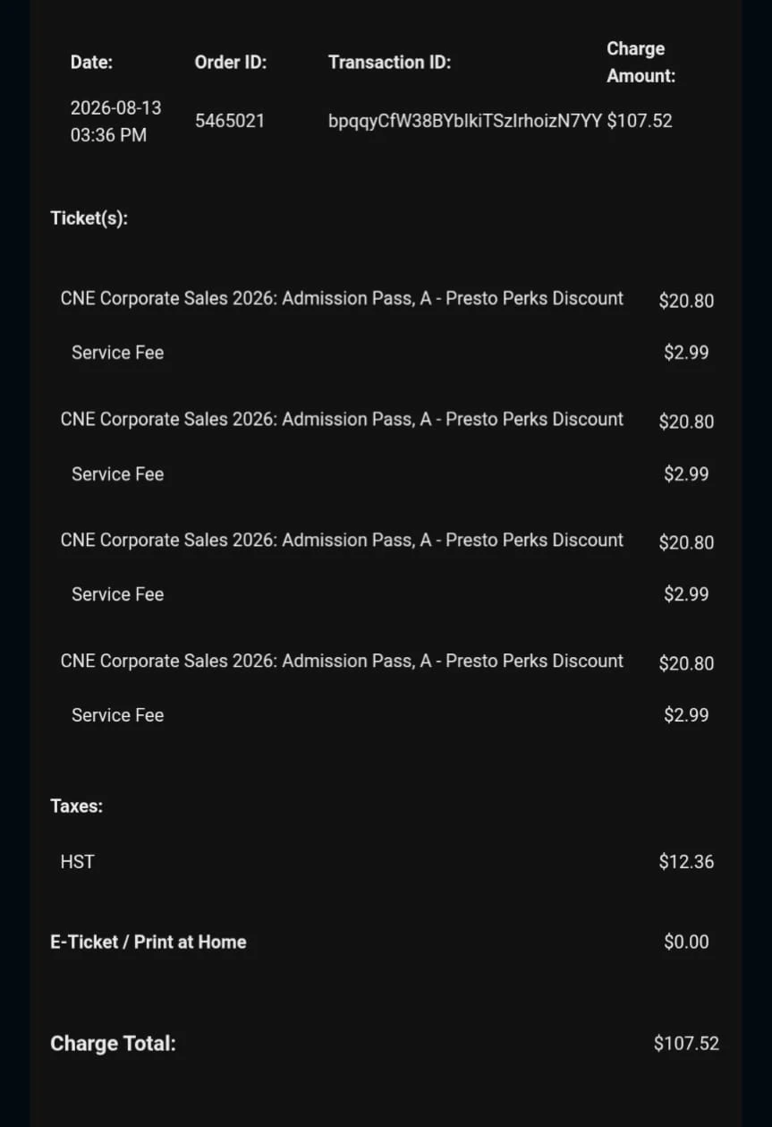 Selling 2 discounted CNE tickets - photo 2