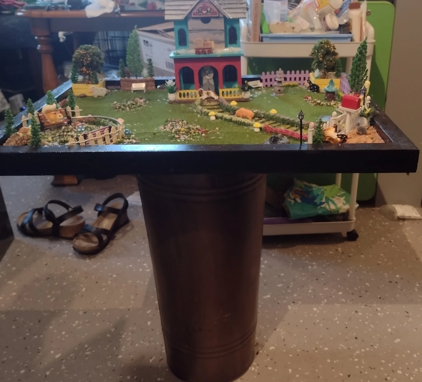 Miniature Fairy Garden Display Table - photo 2