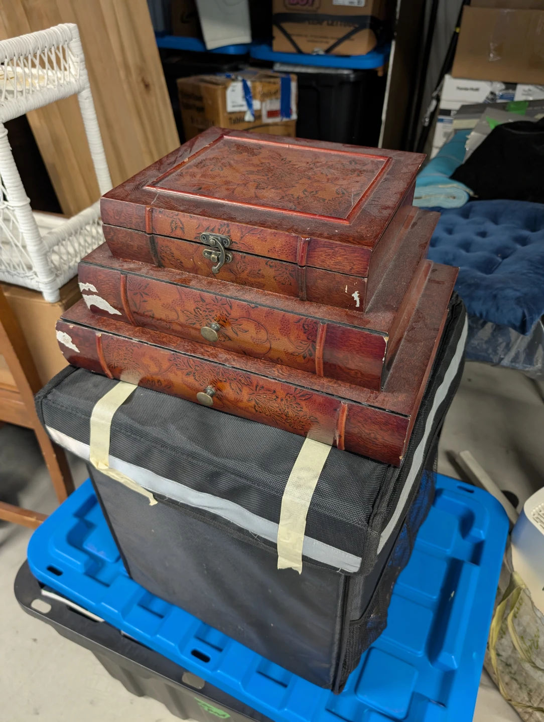 Vintage-Style Stacked Books Jewellery Box