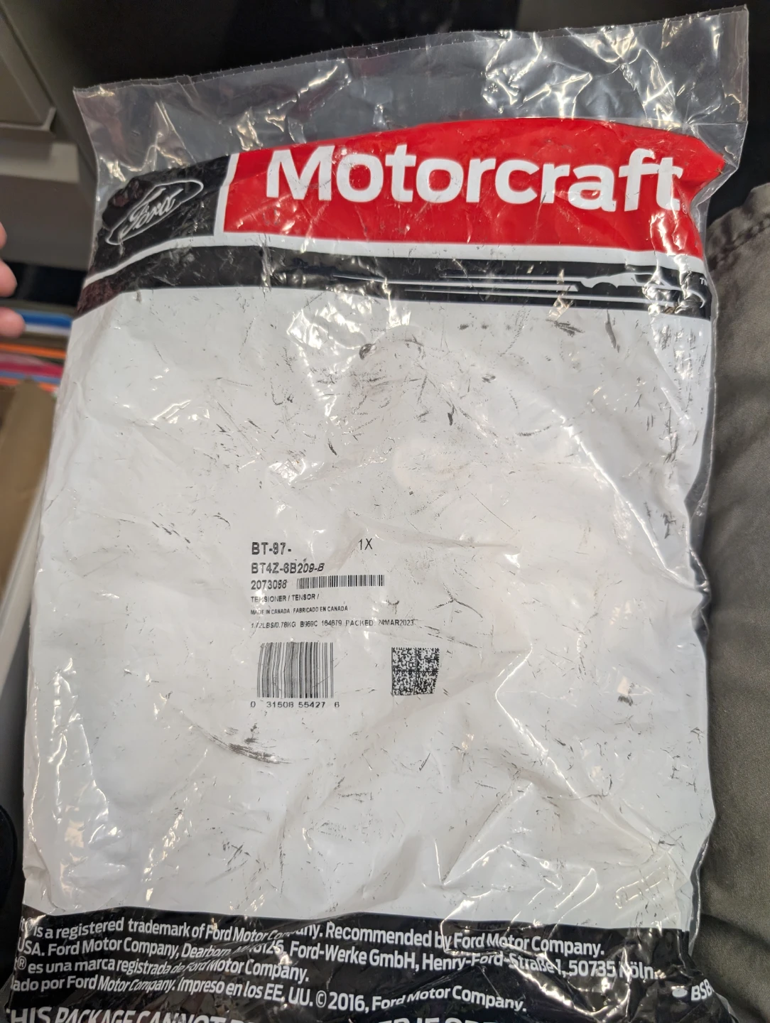 Motorcraft Tensioner and Drive Belt Set