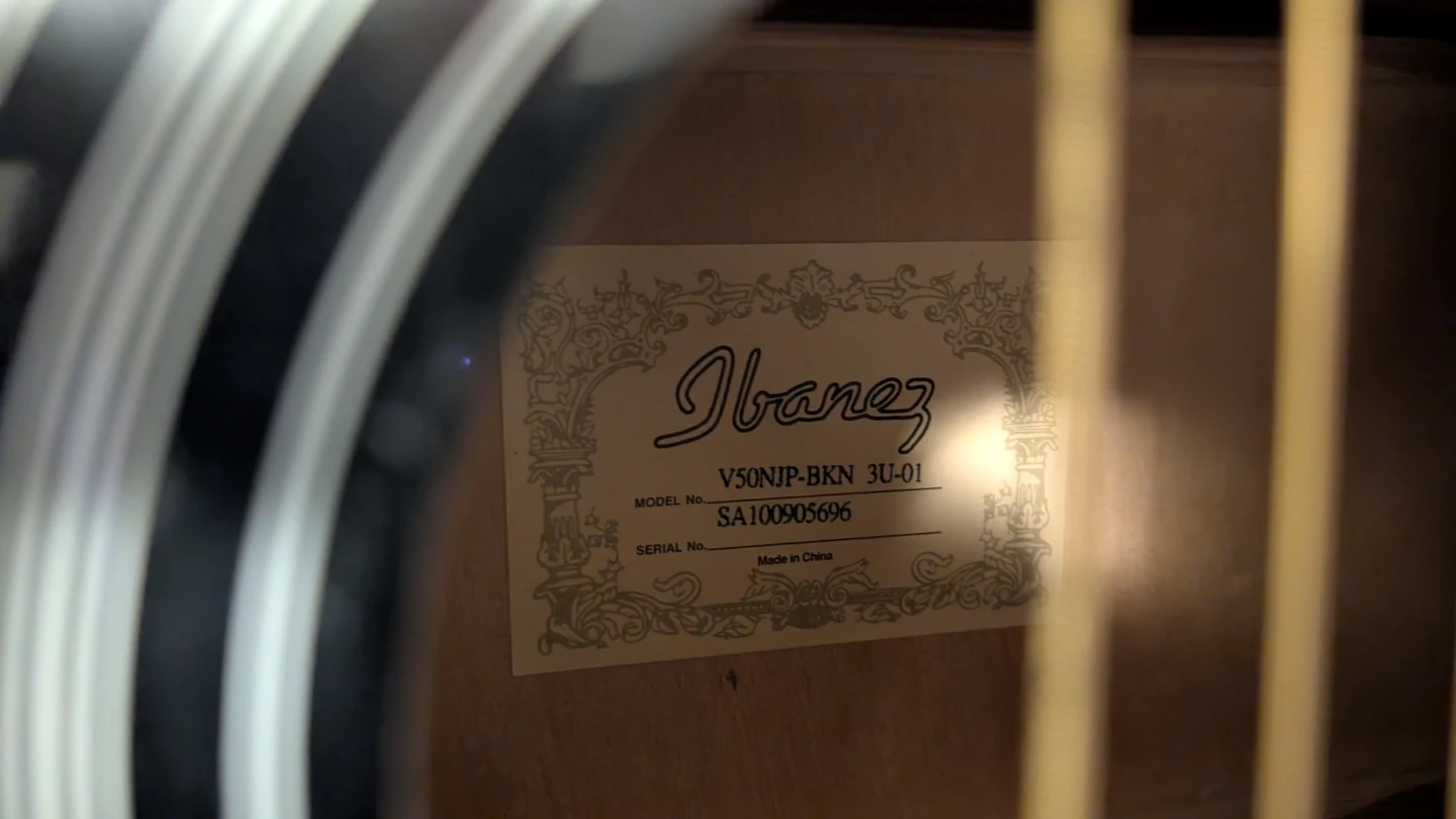 Ibanez Acoustic Guitar V50NJP-BKN - photo 2