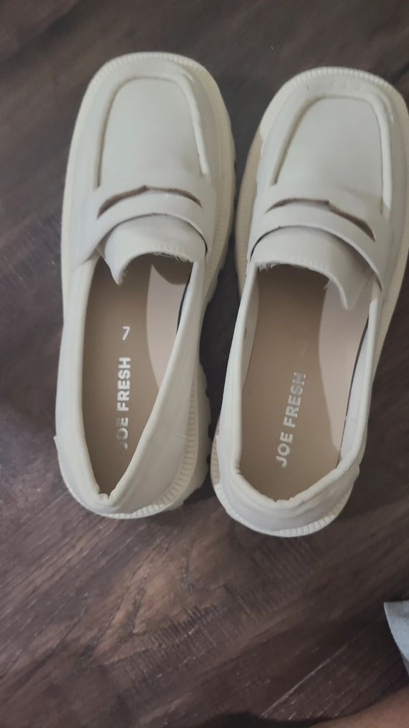 Joe Fresh Cream Loafers