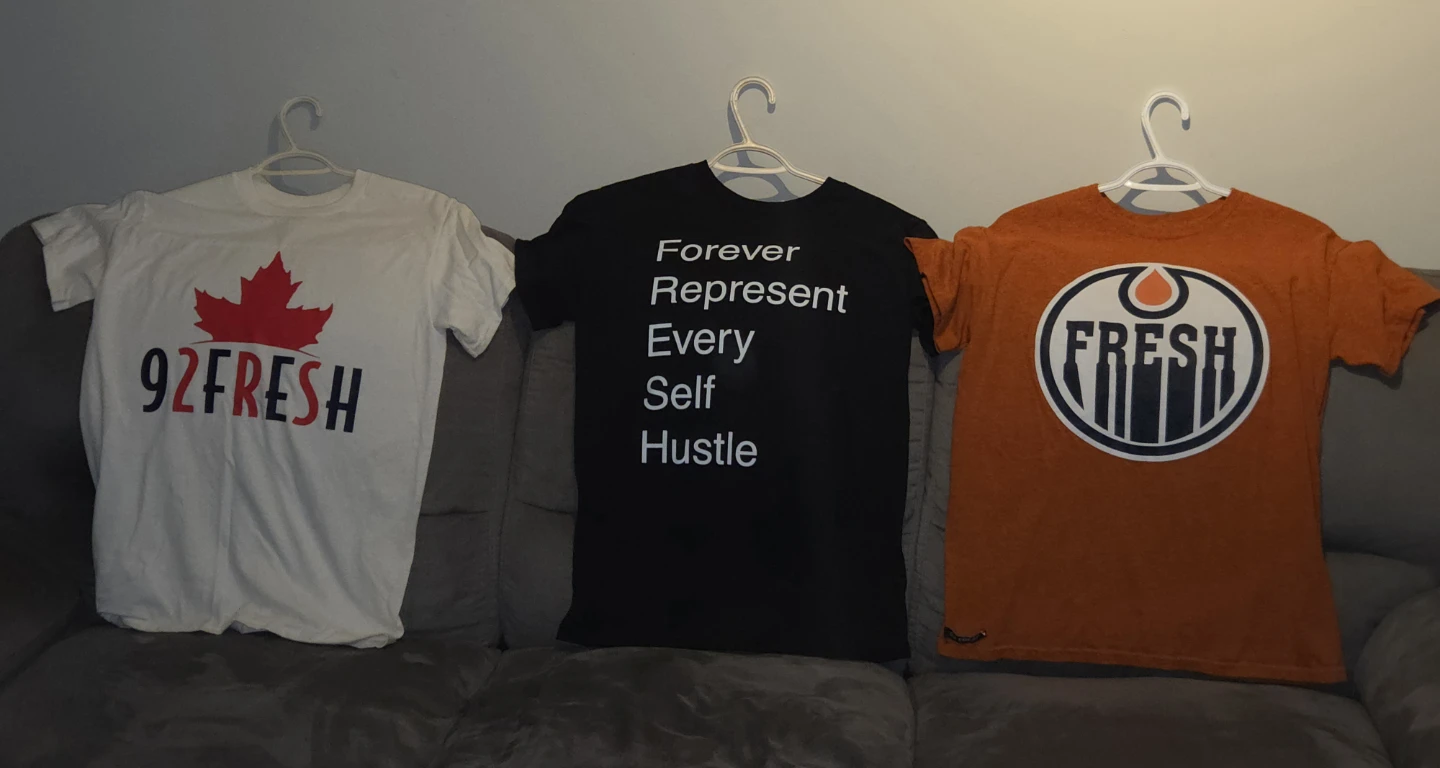 3 types of 92Fresh Graphic T-Shirts