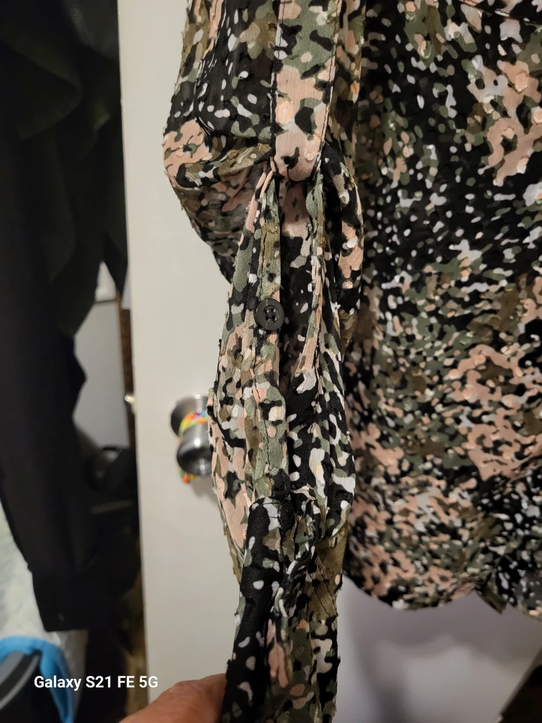 New York & Company Camo Print Button-Down Shirt - photo 3