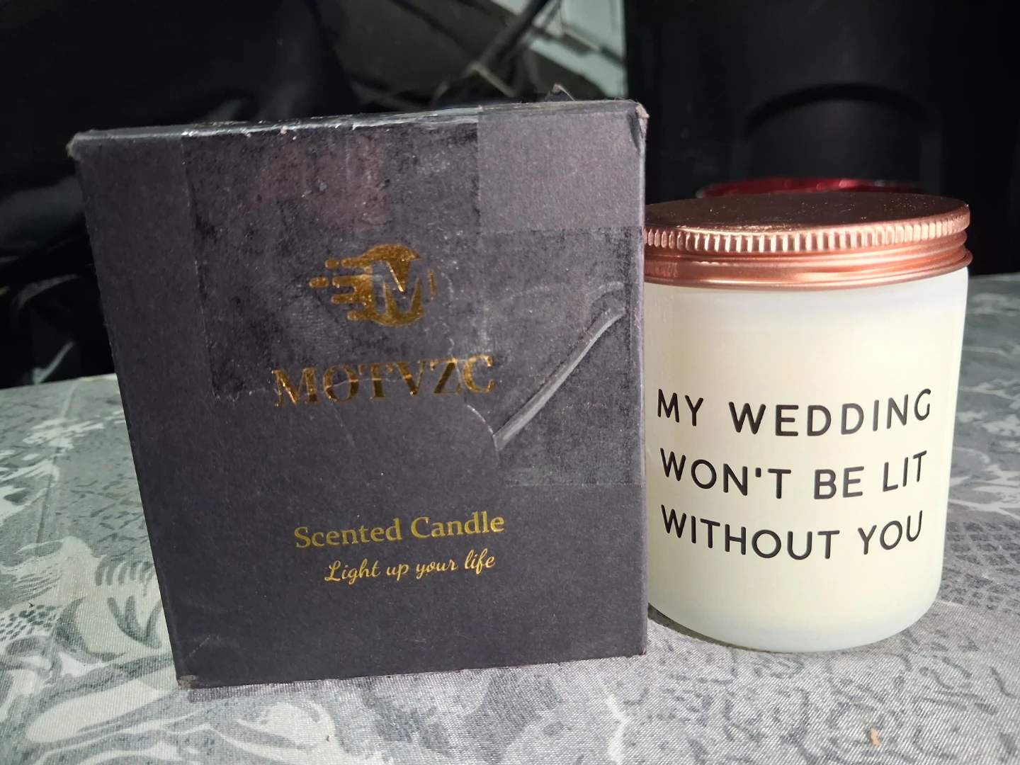 MOTVZC Scented Candle . Set of 2