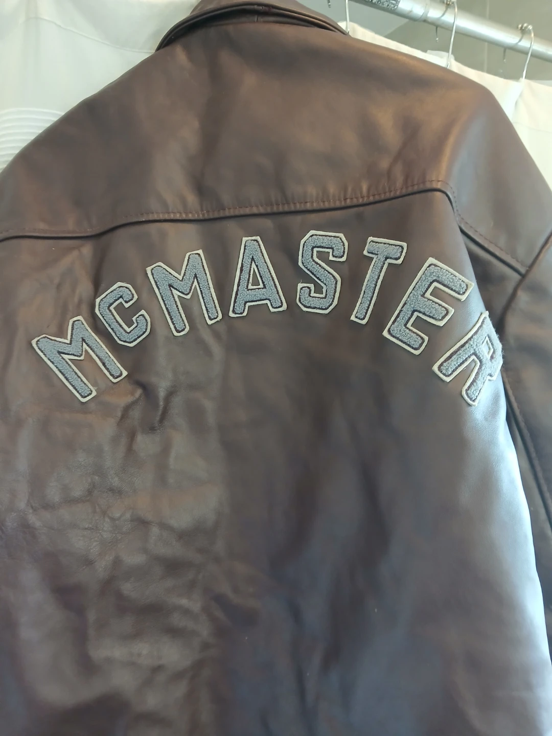 Vintage McMaster University Leather Varsity Jacket - photo 5