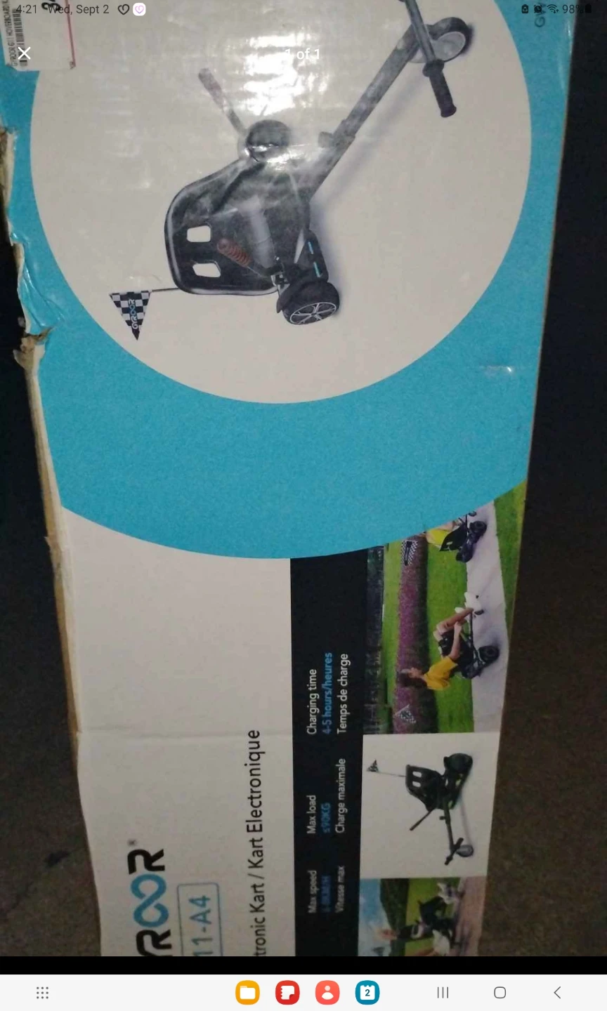 ROOR Electronic Kart Hoverboard Attachment - photo 2