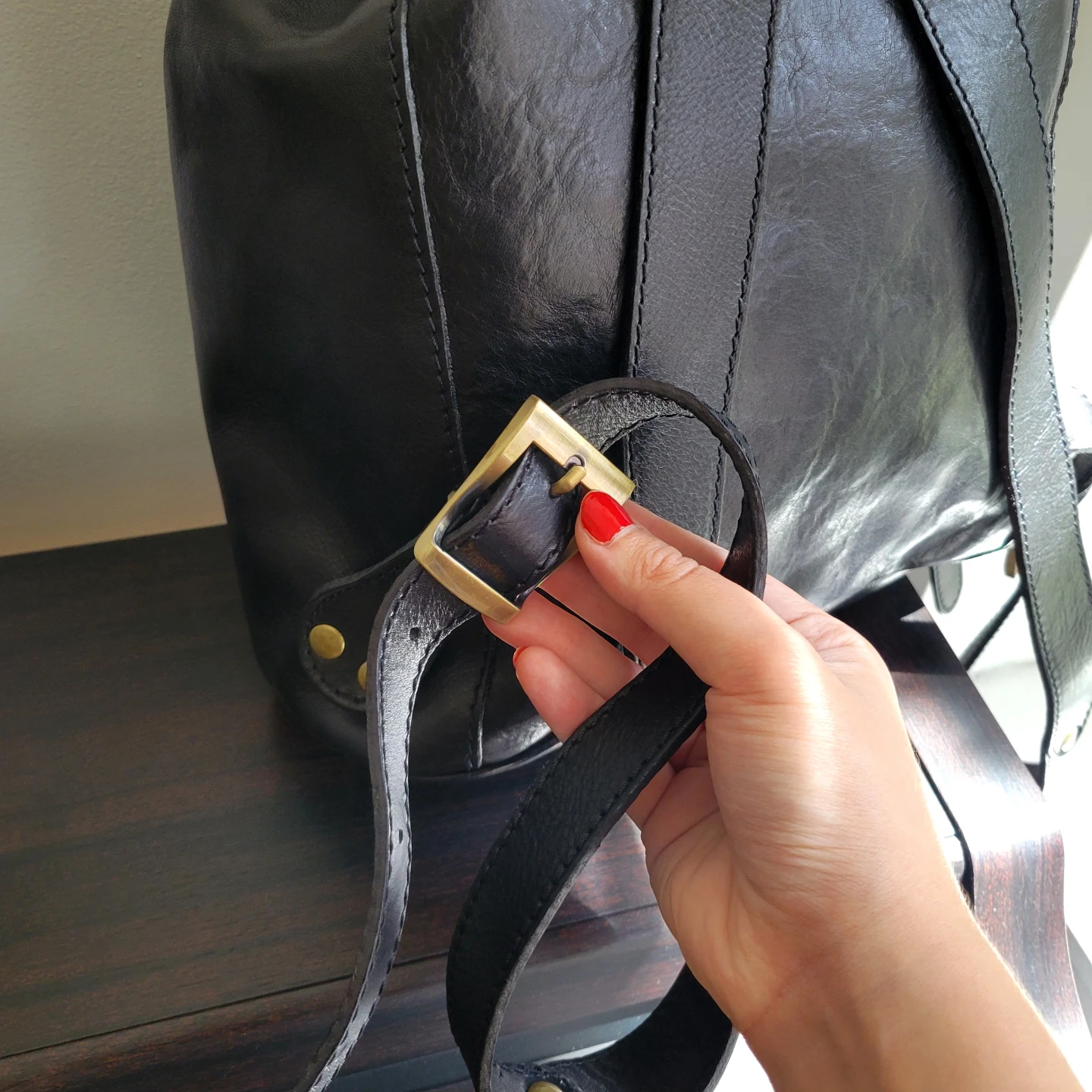 Vera Pelle genuine leather Italian backpack - photo 5