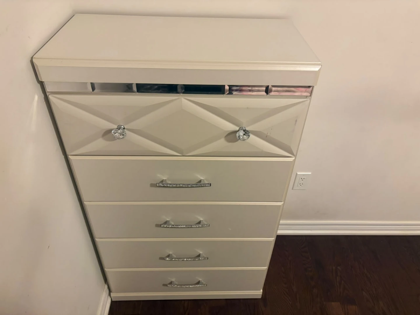 White Dresser Set with Mirror - photo 4