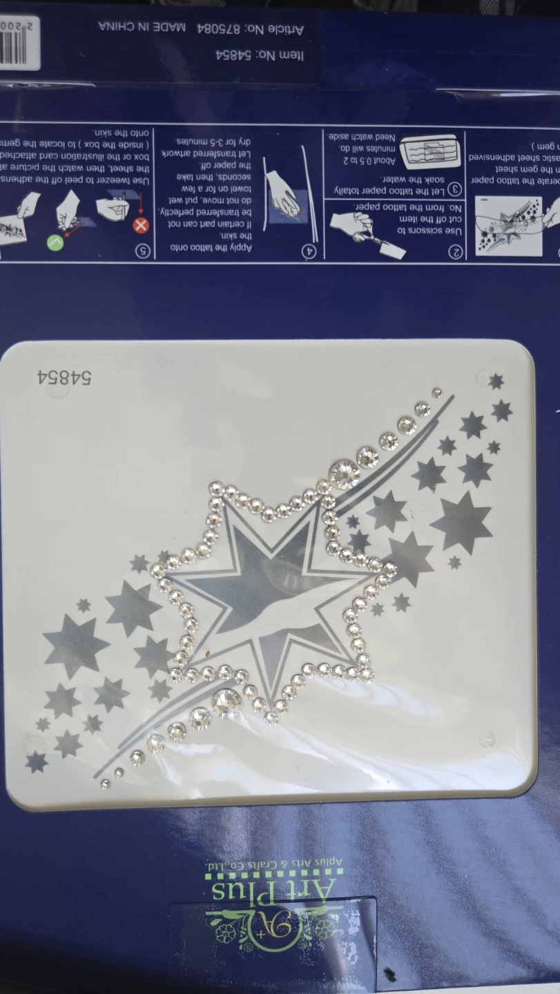 Temporary Swarvoski Tattoo + 5 GIFT - photo 2