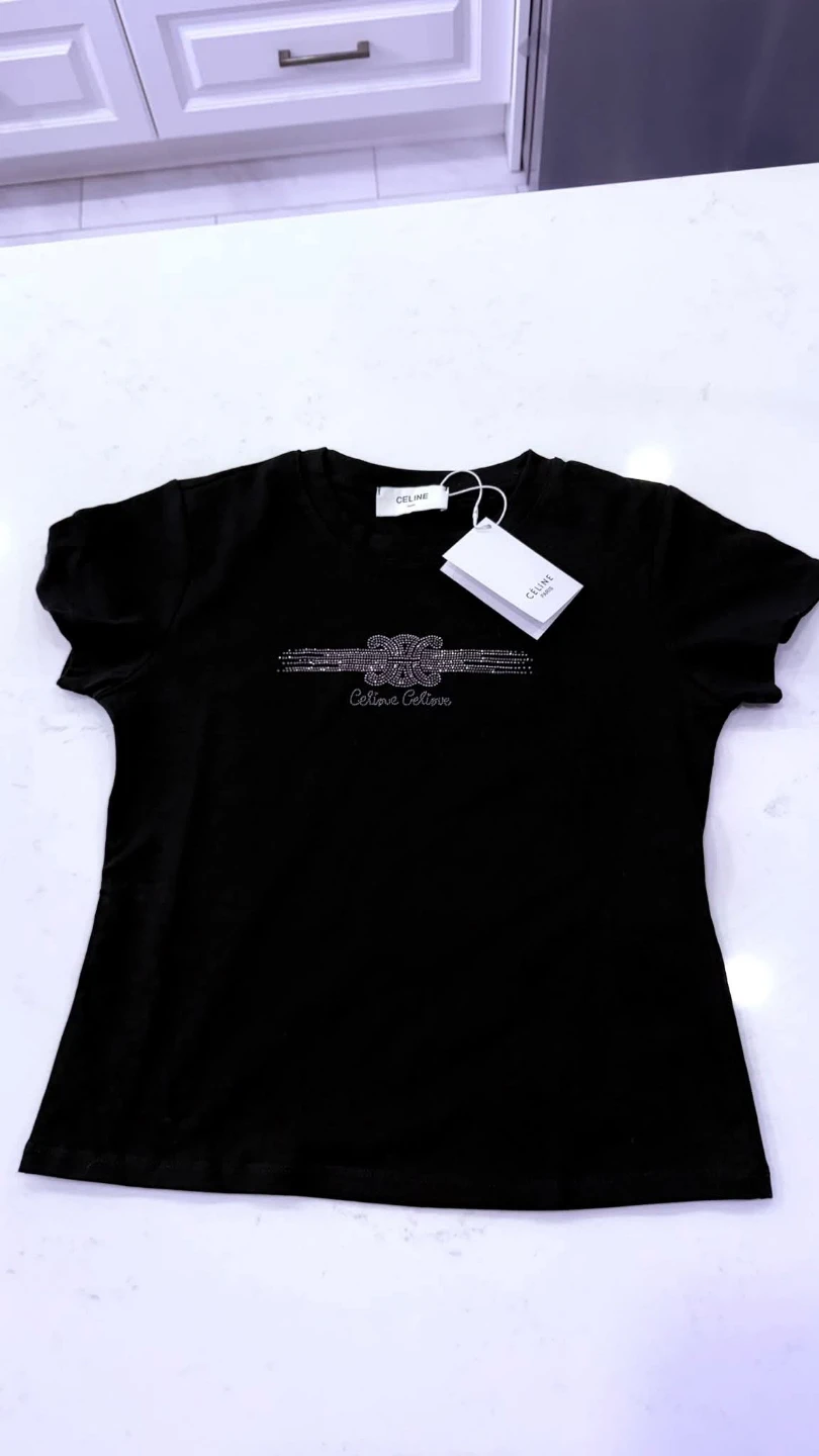 New Celine Black T-Shirt - photo 2