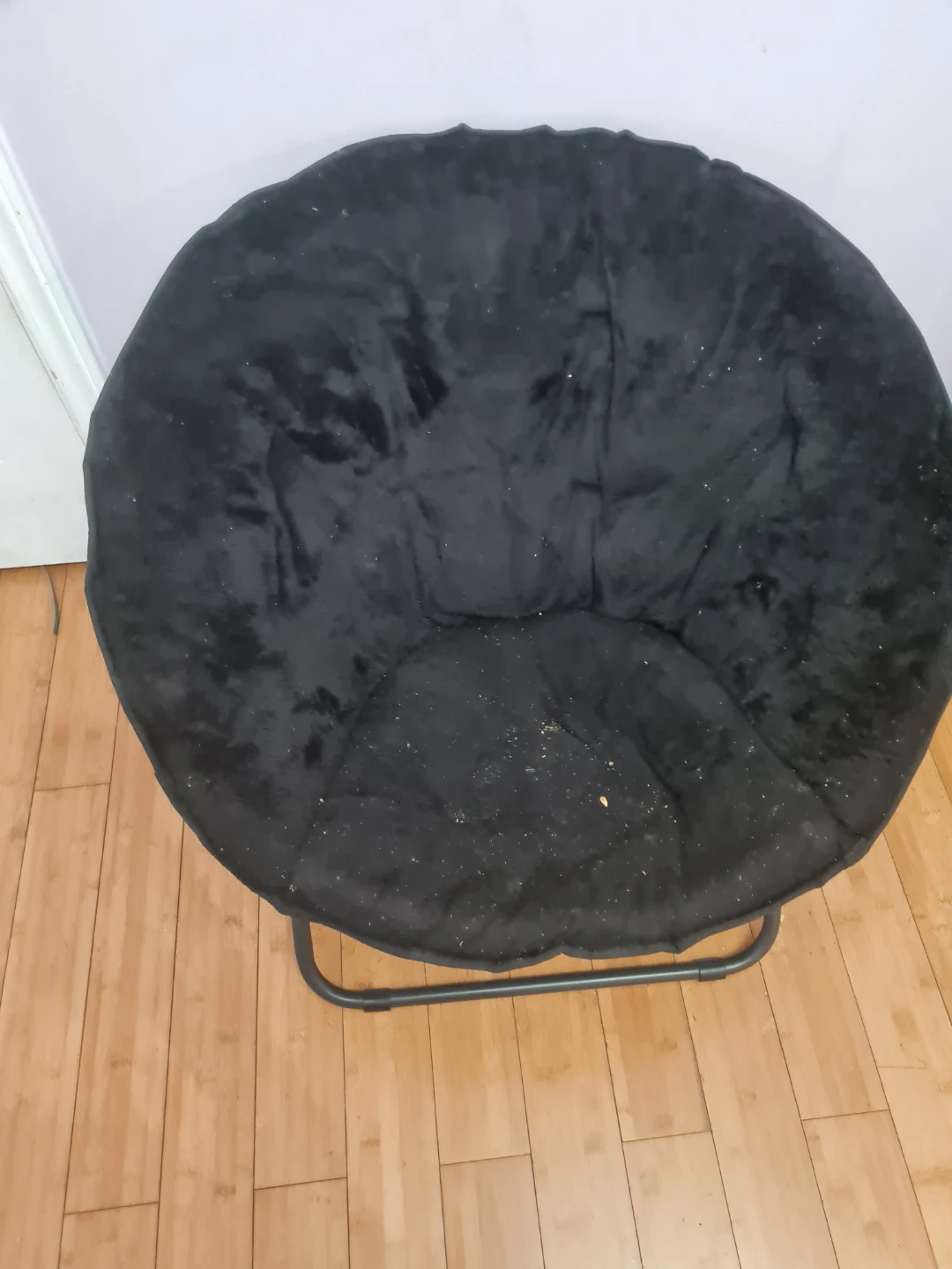 Black Round Accent Chair