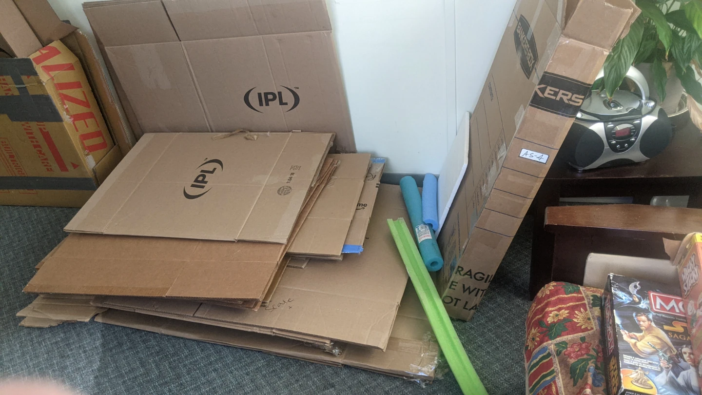 Assorted Moving Boxes ( flattened )