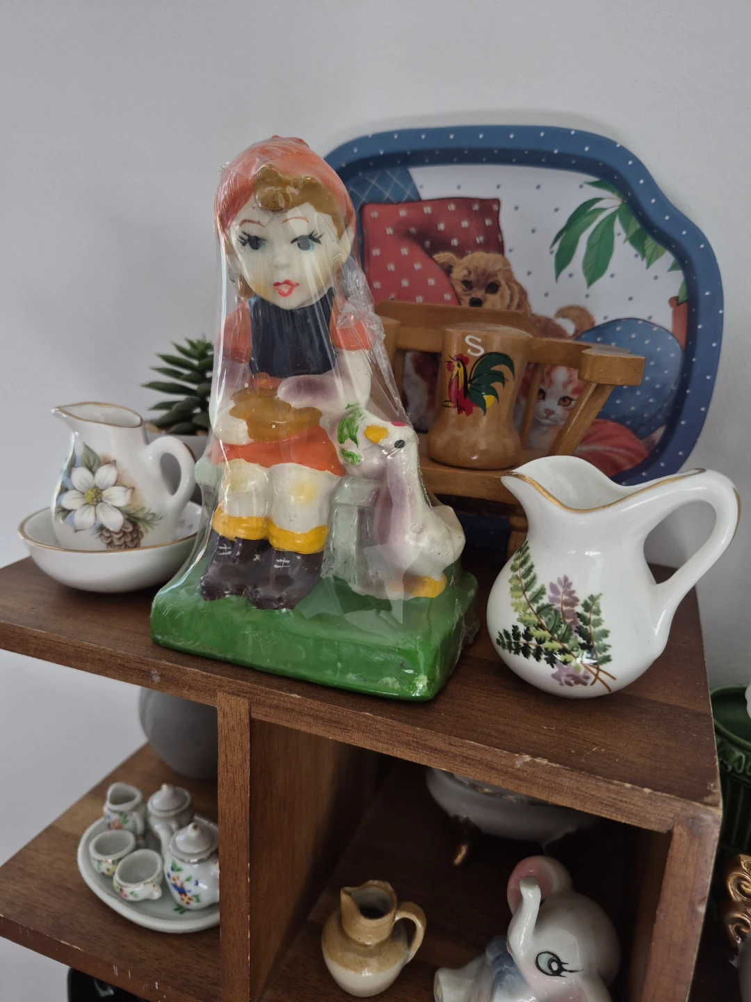 Vintage Girl and Goose Candle - photo 2